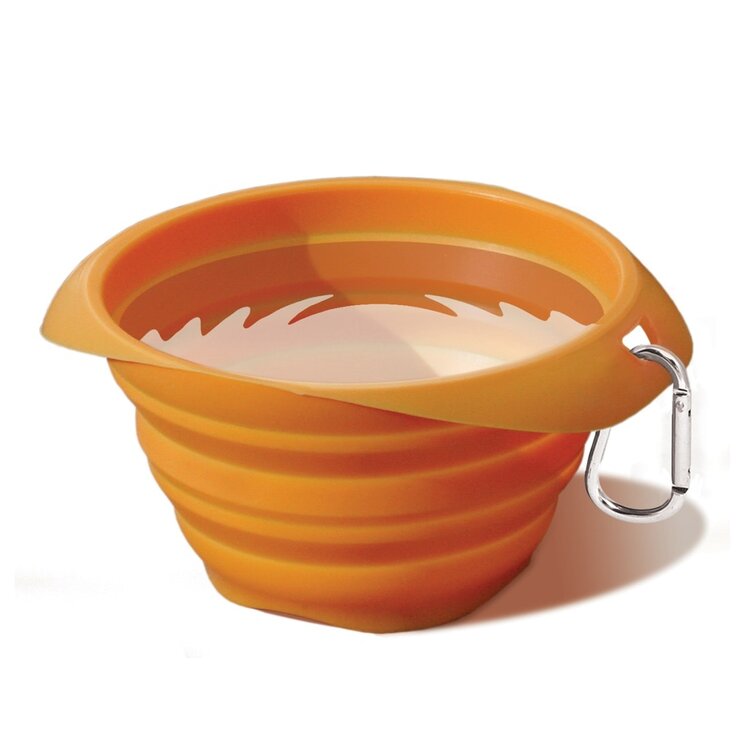 Kurgo Kurgo Collapsable Bowl Orange