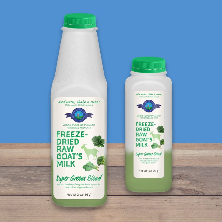 Shepherd Boys Farms FD Raw Goat Milk Super Greens Blend 16oz