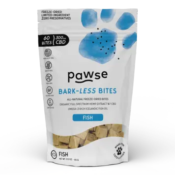 Pawse Pawse Bark-Less Bites  Fish 60ct