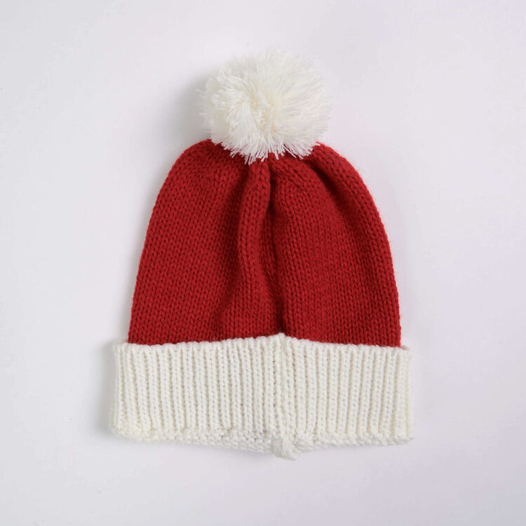 Spark Paws Knit Pom Santa Beanie Large