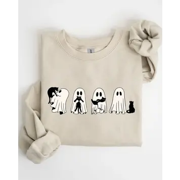 Refinery Number One Ghost Cats Sweatshirt Sand
