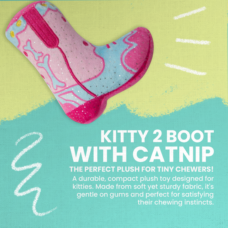 Kitty 2 Boot w/ Catnip Plush Toy