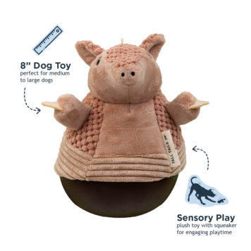 Tall Tails Rolly Armadillo 9"