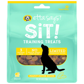Etta Says Sit Training Treats Peanut Butter 6oz