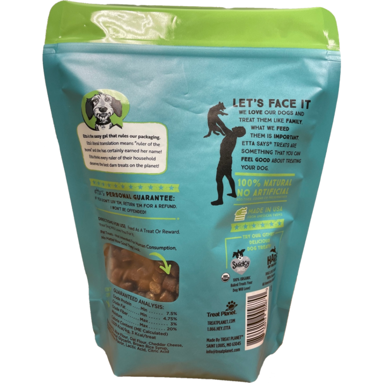 Etta Says Sit Training Treats Cheese 6oz