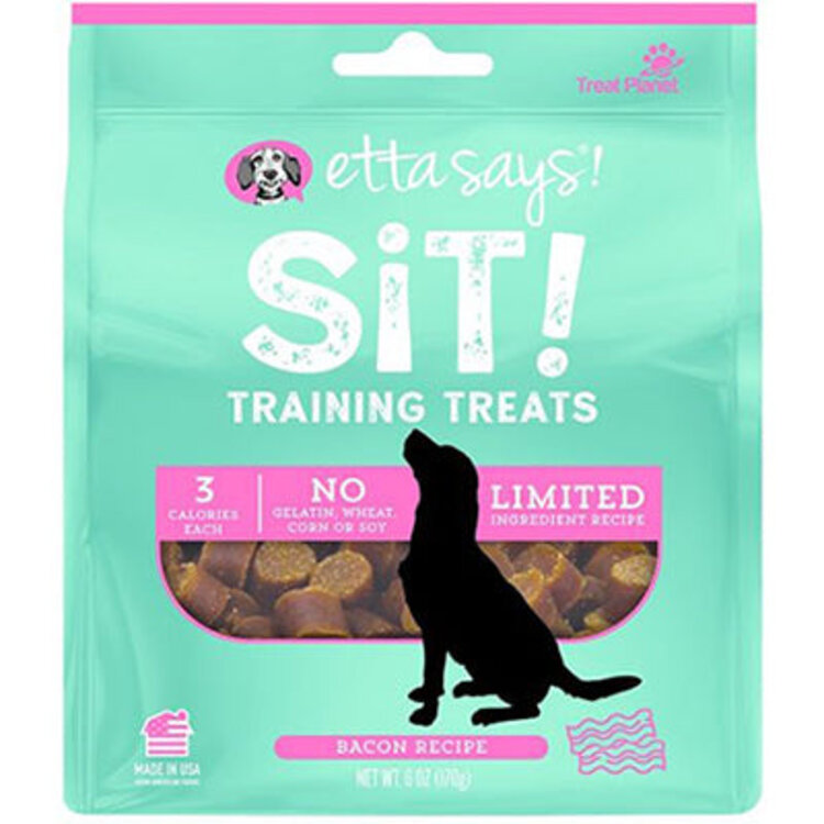 Etta Says Sit Training Treats Bacon 6oz