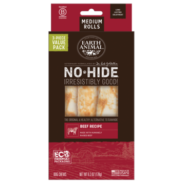EARTH ANIMAL DOG NO-HIDE BEEF 7IN single