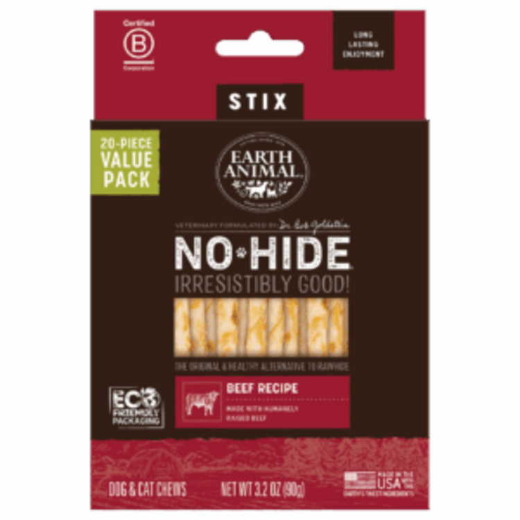 EARTH ANIMAL DOG NO-HIDE BEEF 7IN single