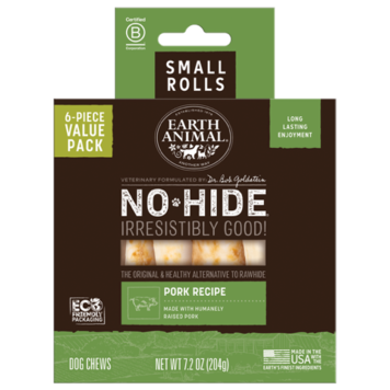 EARTH ANIMAL DOG NO-HIDE PORK 4 IN single