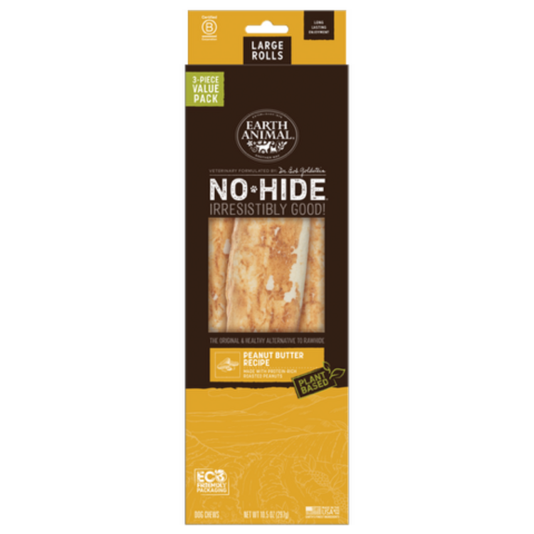 Earth Animal Dog No-Hide Peanut Butter 11IN single