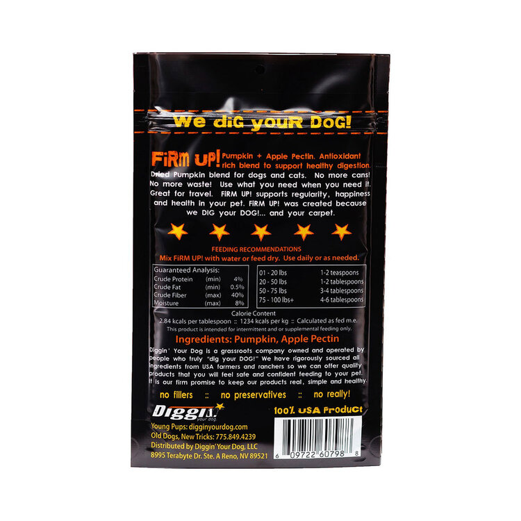 DIGGIN YOUR DOG FIRM UP PUMPKIN 4OZ