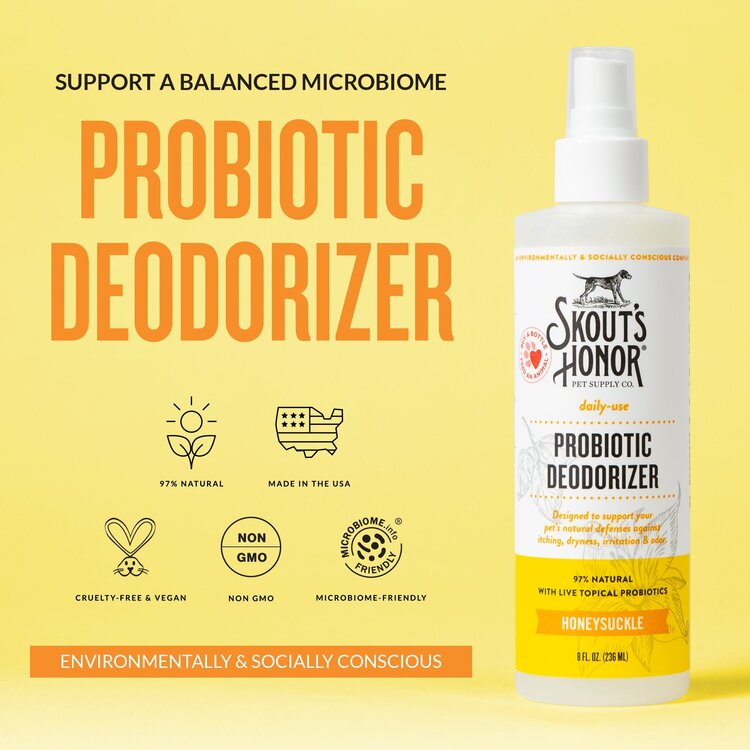 Skouts Dog Deodorizer Honeysuckle 8oz