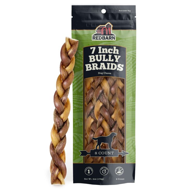RedBarn 7" Braided Bully Stick
