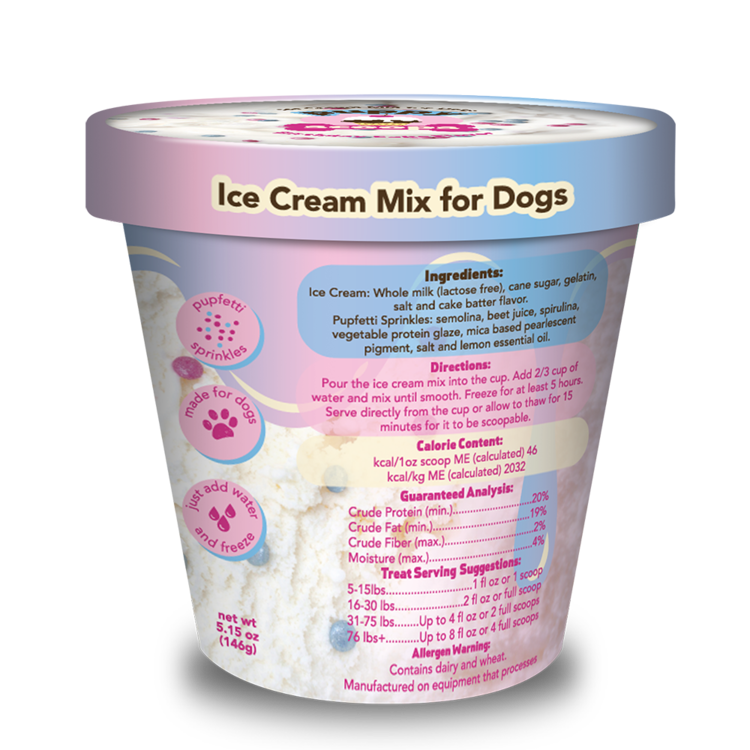 Puppy Scoops Ice Cream Mix Birthday Cake
