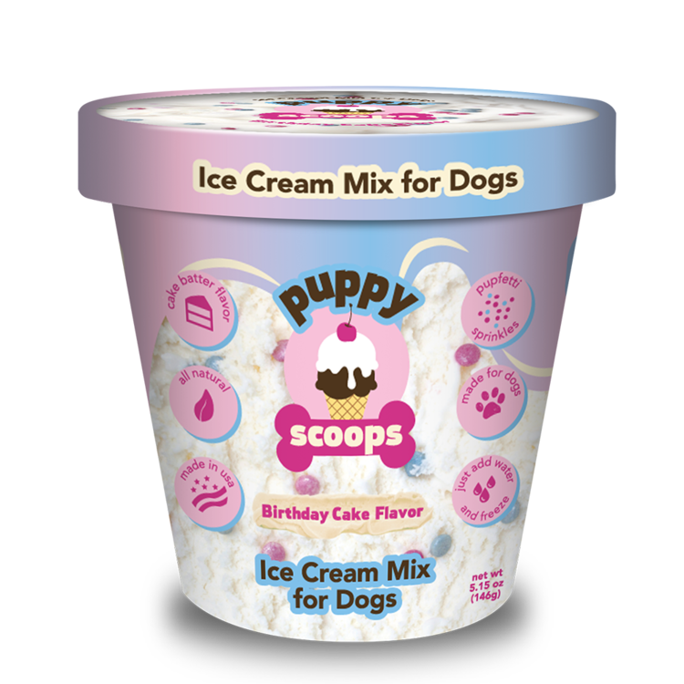 Puppy Scoops Ice Cream Mix Birthday Cake