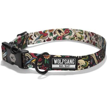 VintageBlack Dog Collar 12-18"