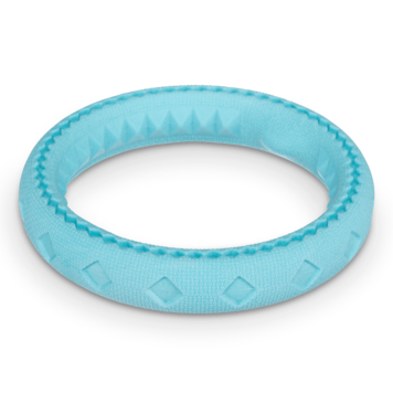 Totally Pooched Chew Tug Ring Teal