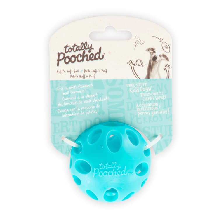 Totally Pooched Huff & Puff Ball Teal