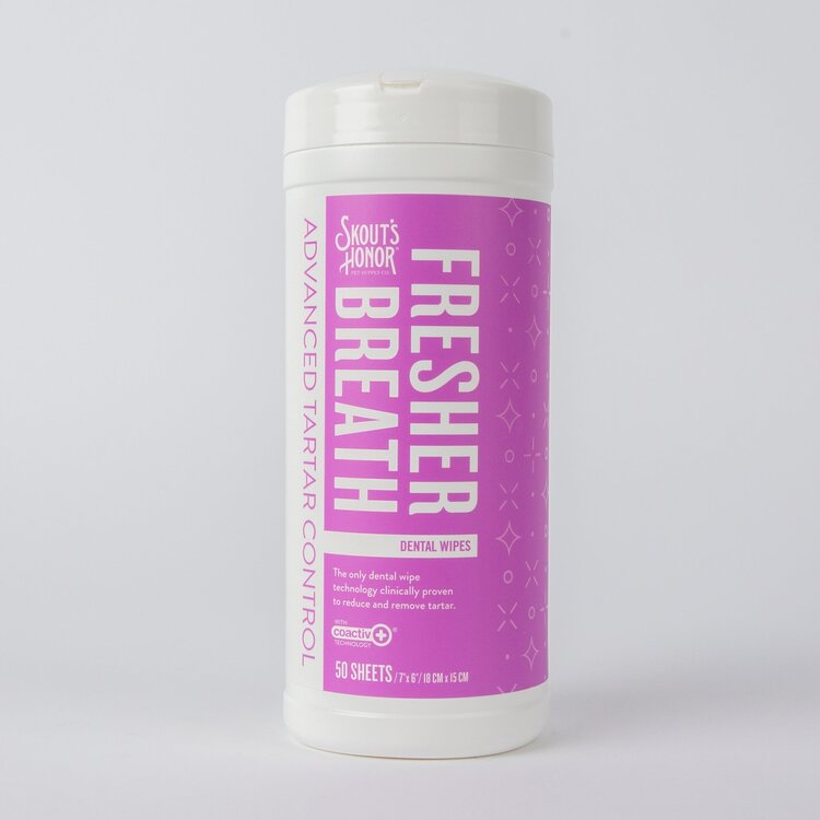 Skouts Dog Dental Wipes 50ct