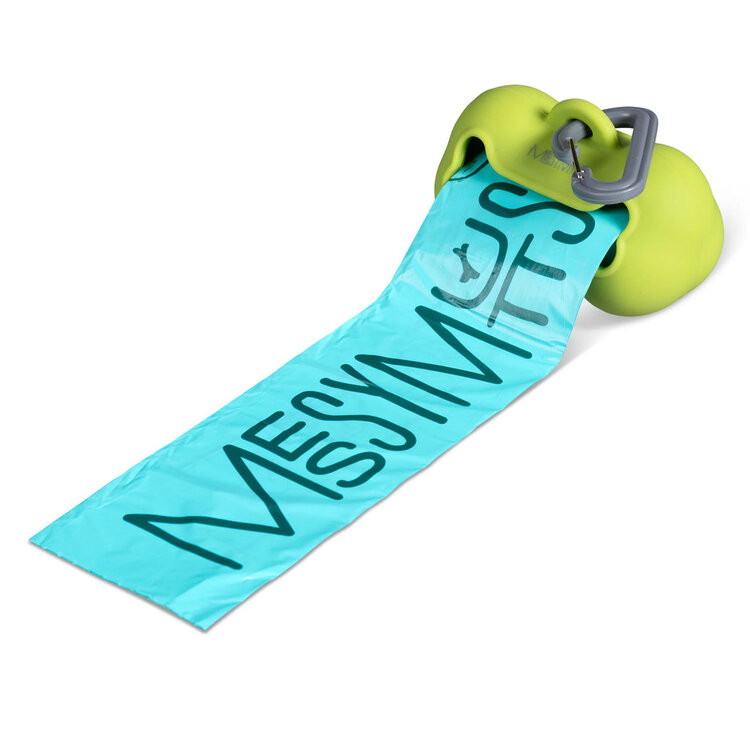 Messy Mutts Poop Bag Holder Green