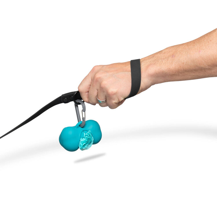 Messy Mutts Poop Bag Holder Blue