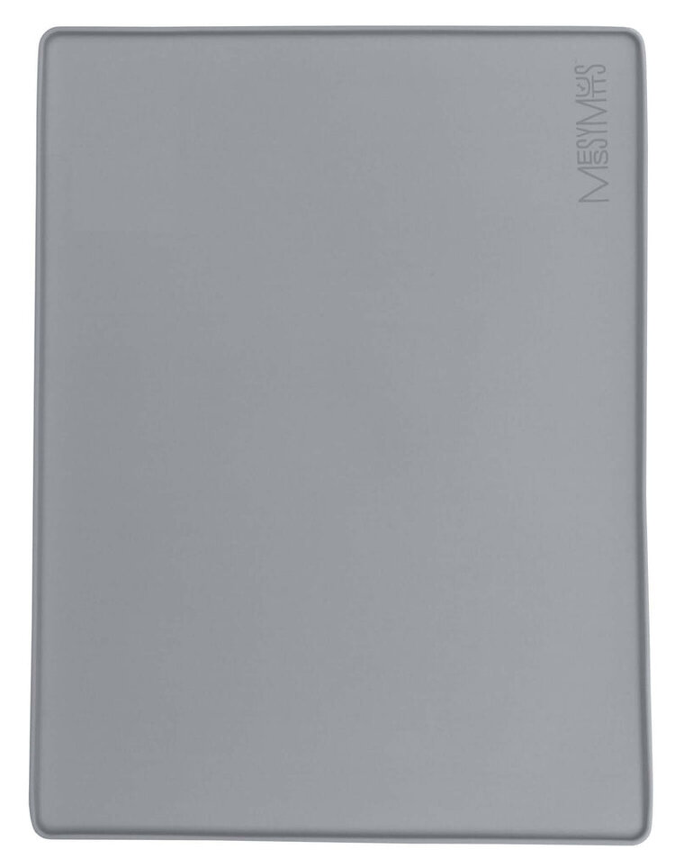 Messy Mutts Silicone Food Mat Grey M