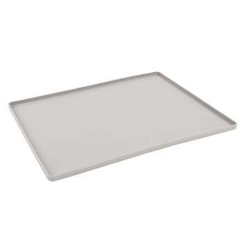 Messy Mutts Silicone Food Mat Lt Grey L