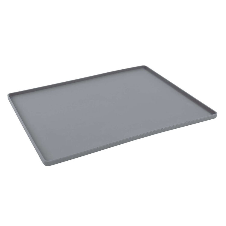 Messy Mutts Silicone Food Mat Grey L