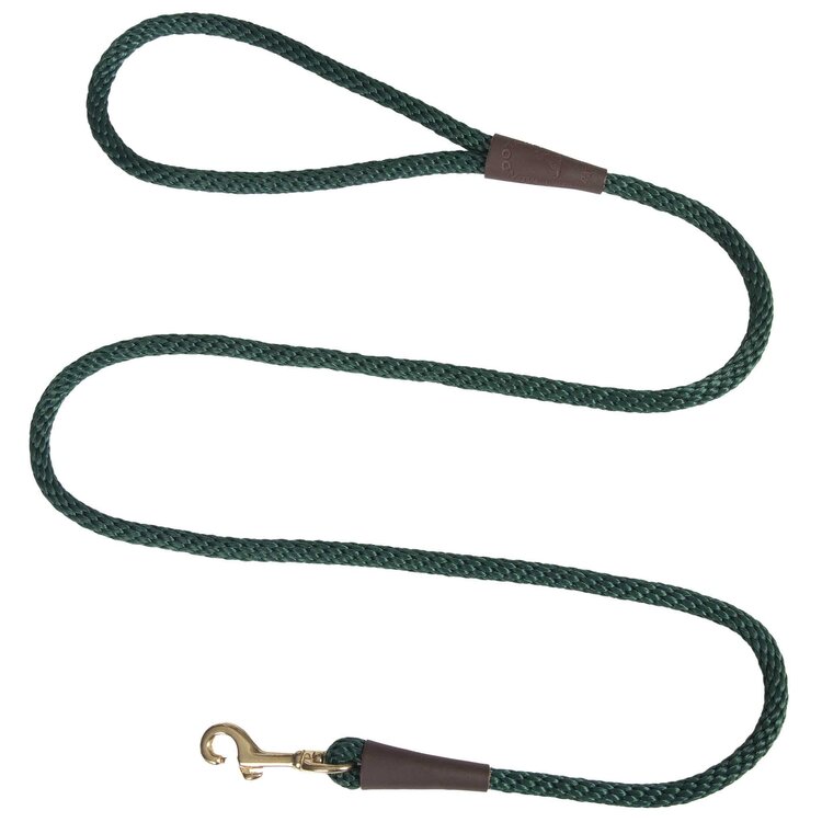 Small Snap Leash 3/8" X 6' - Black
