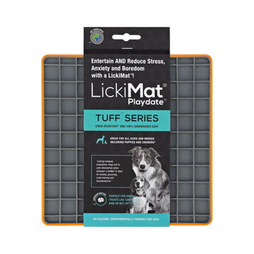 LickiMat Playdate Tuff Orange