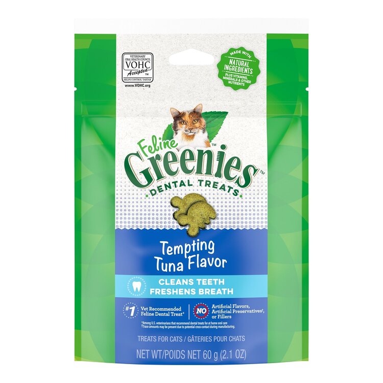 Feline Greenies Tuna Dental Treats 2.1oz