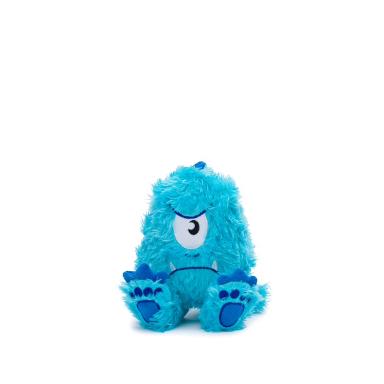 Fabdog Fluffy Blue Monster S