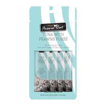 Fussie Cat Tuna Prawn Puree 4 ct