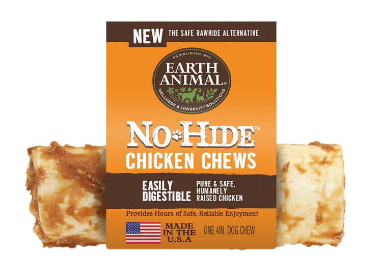 EARTH ANIMAL DOG NO-HIDE CHICKEN 4IN 2PK