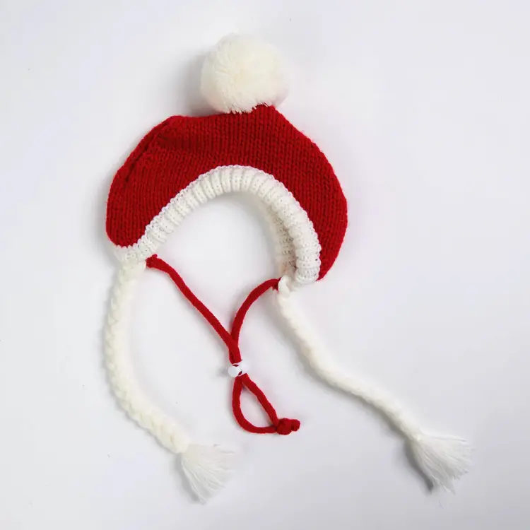 Spark Paws Knit Pom Santa Beanie Medium