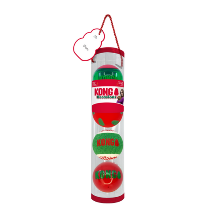 Kong Holiday Ball M (4 pk)