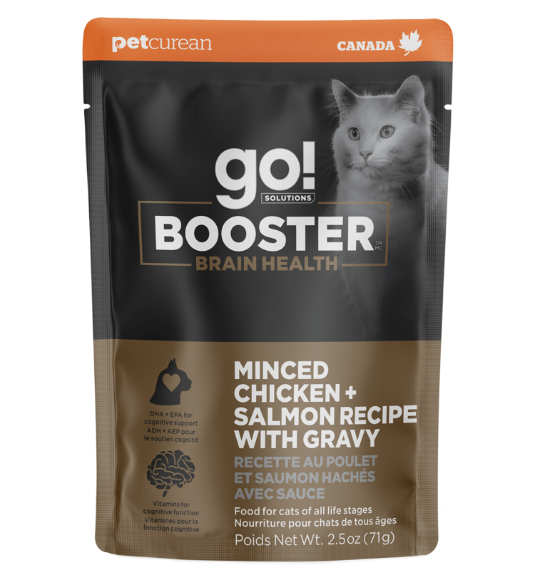 Go! Go! Booster Brain Chicken Salmon Gravy 2.5oz