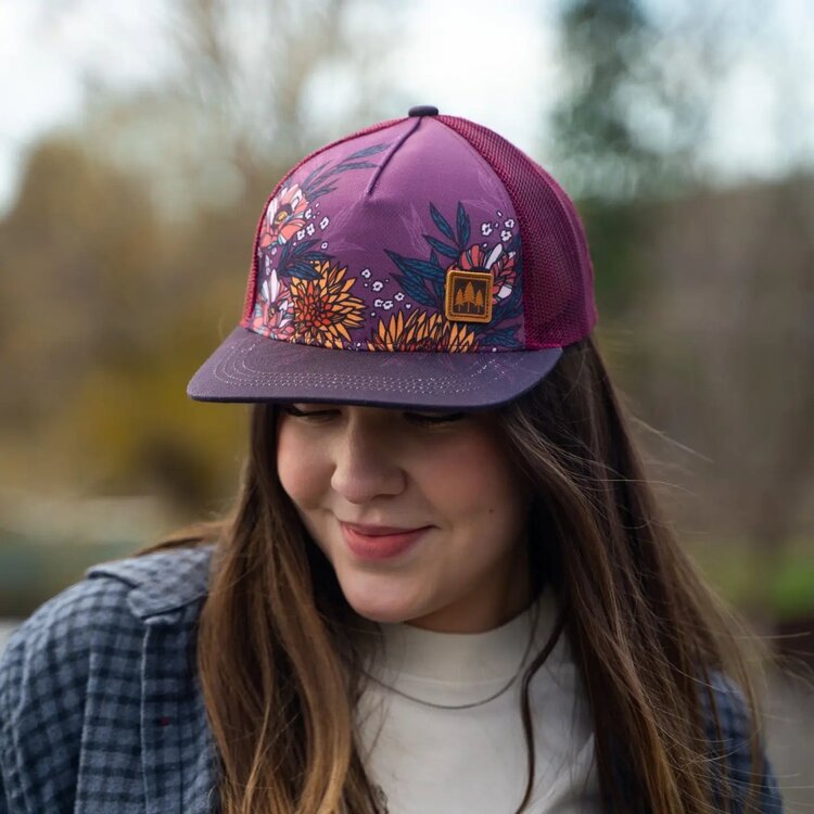 The Montana Scene Floral Trucker Hat
