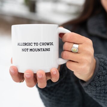 The Montana Scene Allergic to Crowds Mug