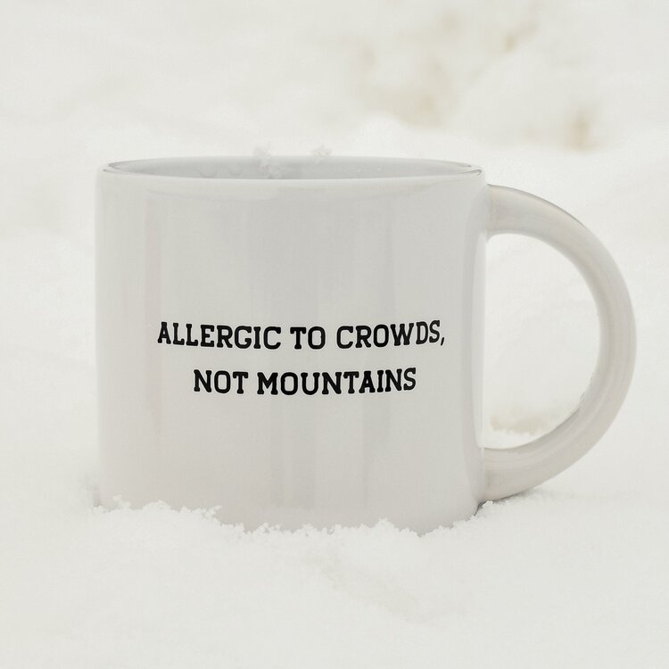 The Montana Scene Allergic to Crowds Mug