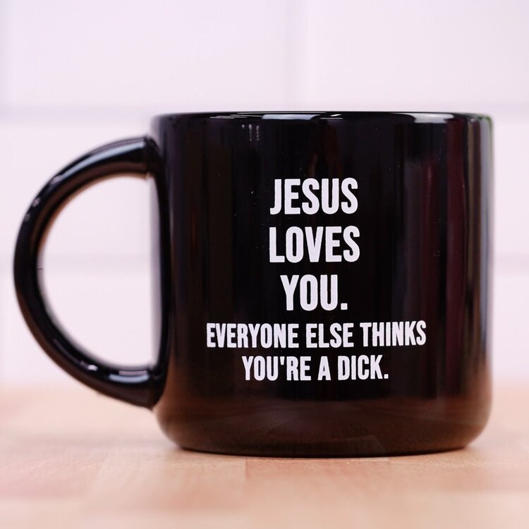 meriwether Jesus loves you mug