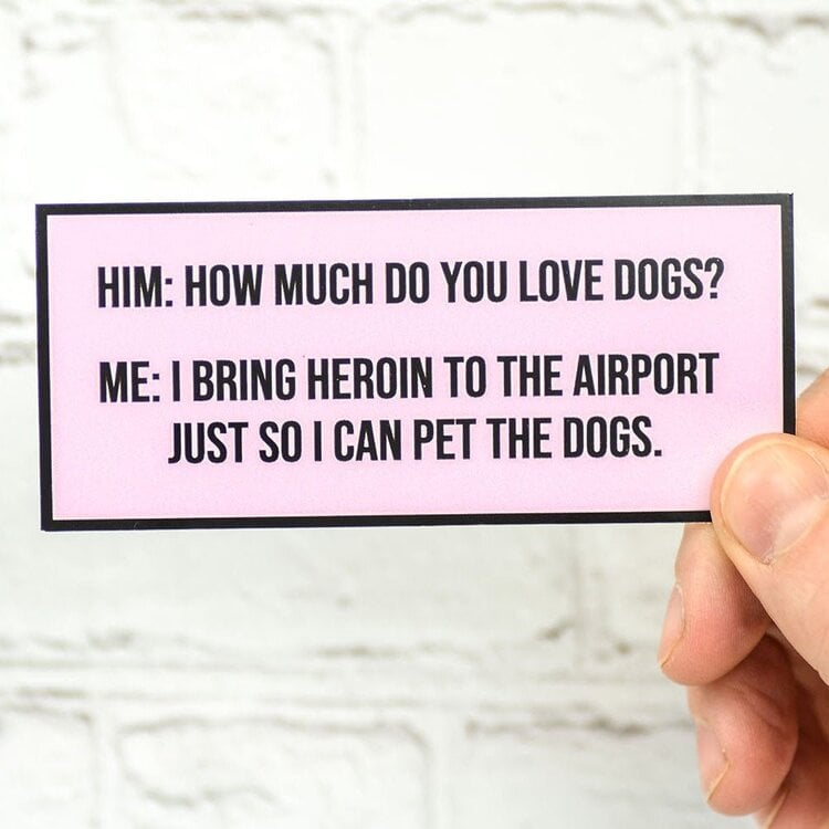 meriwether How much do you love dogs sticker