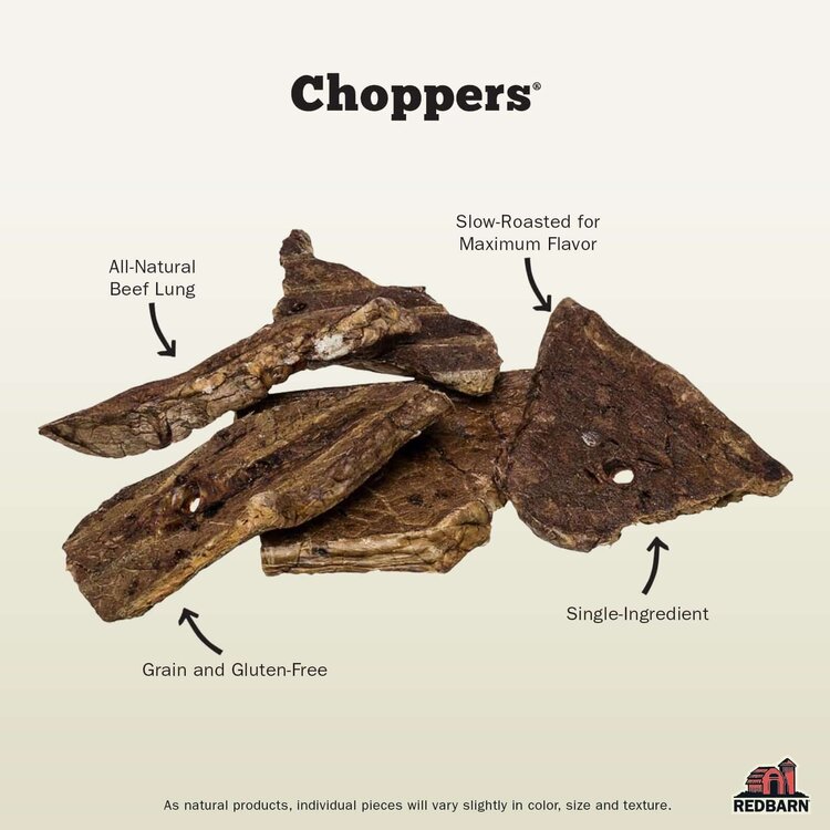 RedBarn Choppers Beef Lung Treat 9oz