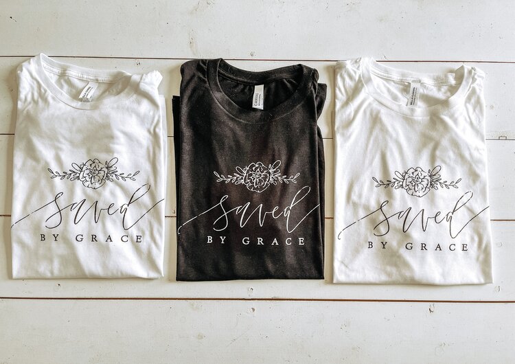 SBG Co Saved by Grace Tee