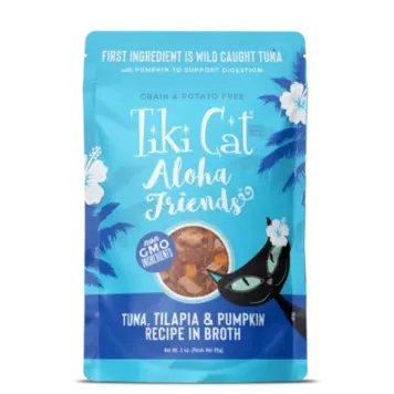 Tiki Cat Tiki Cat Tuna Tilapia and Pumpkin pouch
