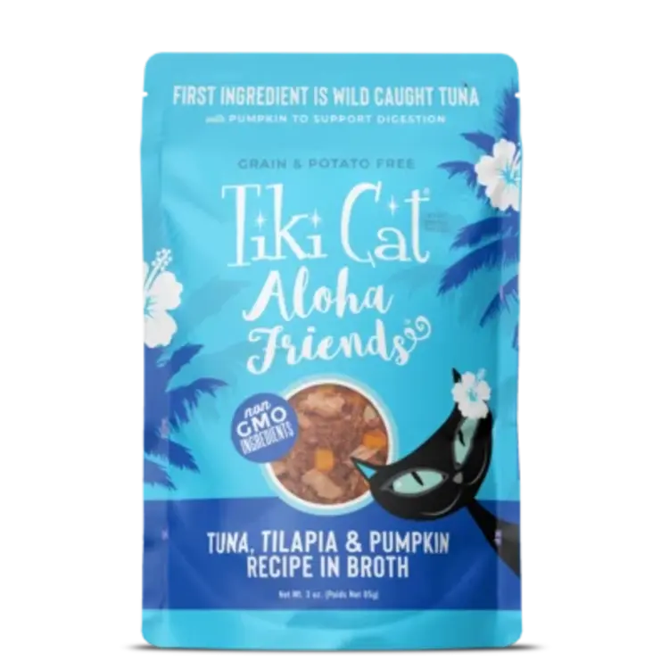 Tiki Cat Tiki Cat Tuna Tilapia and Pumpkin pouch