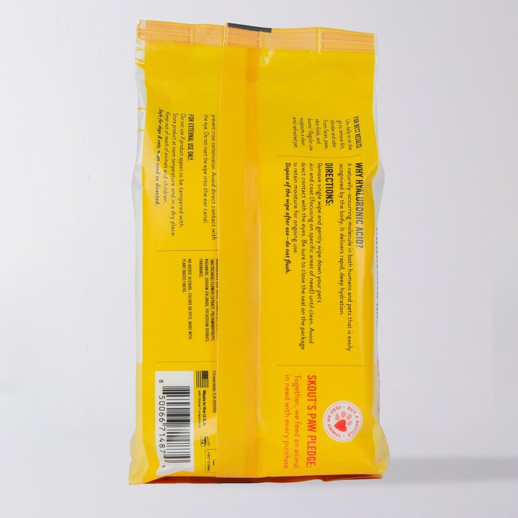 Skouts Dog Hydro-Clear wipes HoneySuckle 100ct