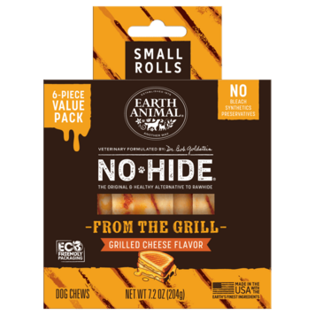 EARTH ANIMAL DOG NO-HIDE CHEESE 4IN 6PACK