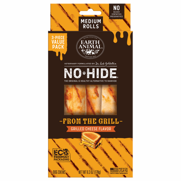 EARTH ANIMAL DOG NO-HIDE CHEESE 7IN 3PACK