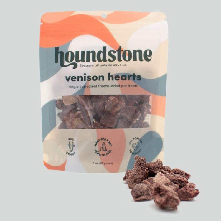 houndstone Venison Hearts FD 2 oz.